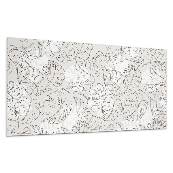 Panel na zeď Vzorek listů s čárami