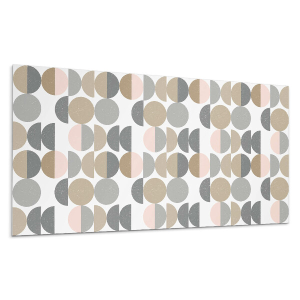 Pvc obkladový panel Geometrie kruhů a půlkruhů