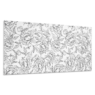 Dekoracni panel Květinový vzor s listy