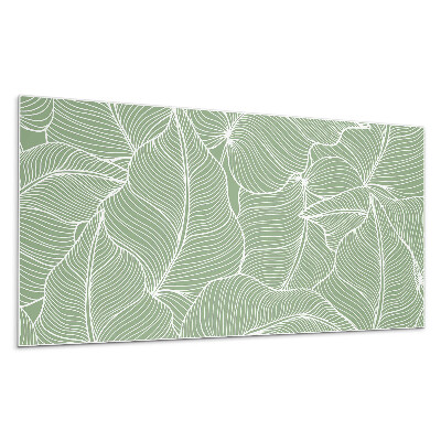 Nástěnný panel Listový vzor s vlnami