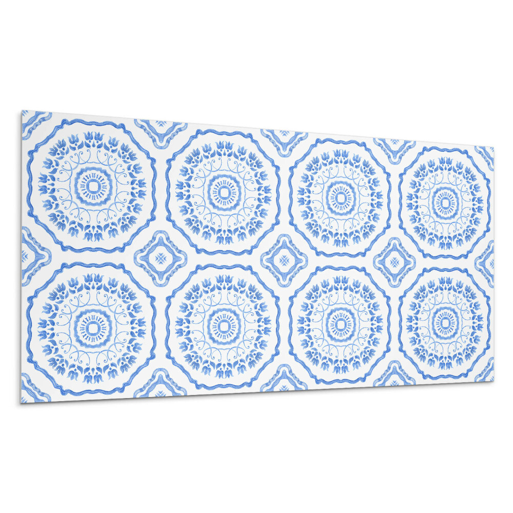 Nástěnný panel Květinový motiv v kruhu