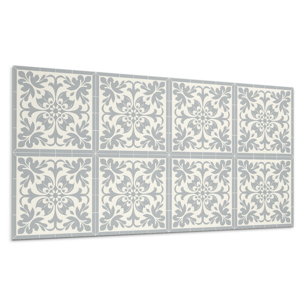 Dekoracni panel Rostlinný vzor na dlaždicích