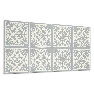 Dekoracni panel Rostlinný vzor na dlaždicích