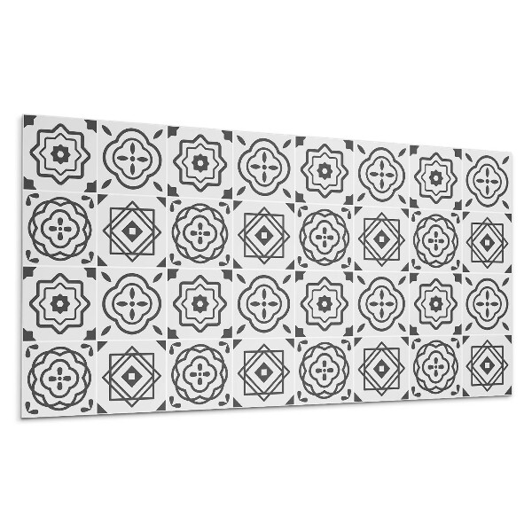 Dekoracni panel Geometrické vzory ve čtvercích