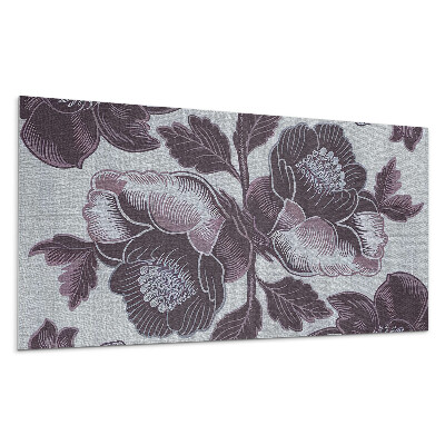 Nástěnný panel Květinový vzor na látce