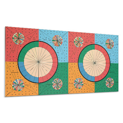 Dekoracni panel Geometrický vzor s kruhy