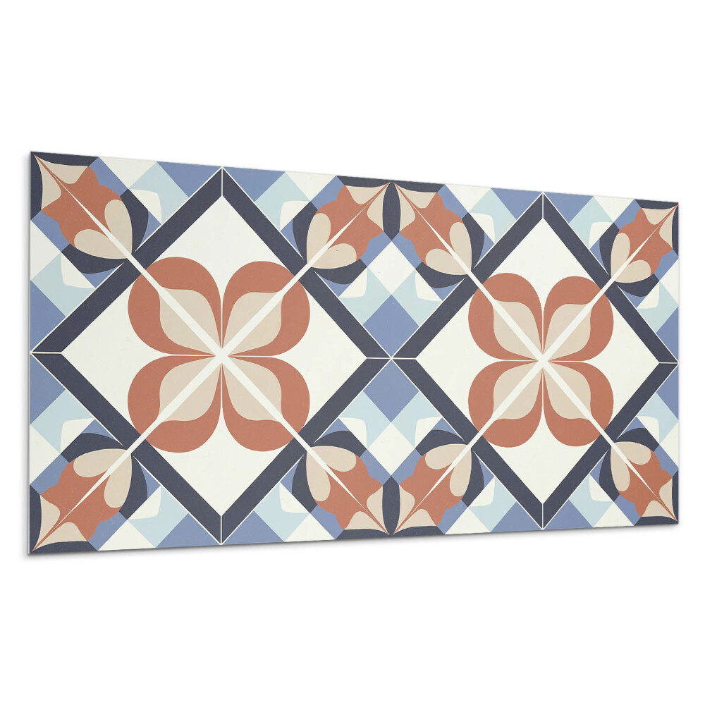 Nástěnný panel Symetrický květinový vzor