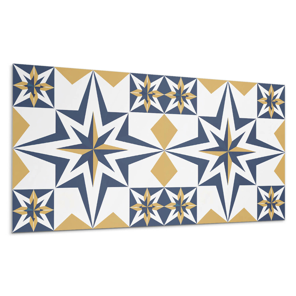 Panel na zeď Geometrické hvězdy ve čtvercích