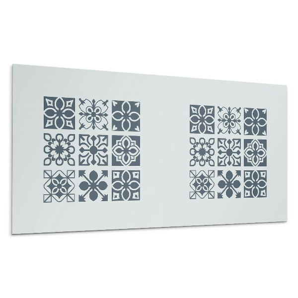 Nástěnný panel Geometrické vzory ve čtvercích