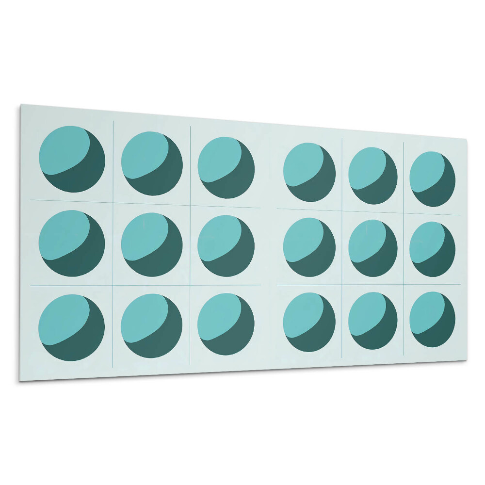 Panel na zeď Geometrické koule v mřížce