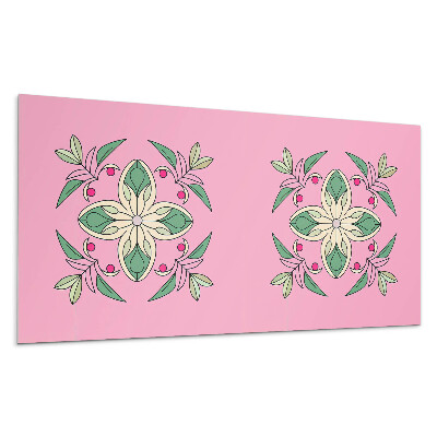 Nástěnný panel Květinový vzor s listy