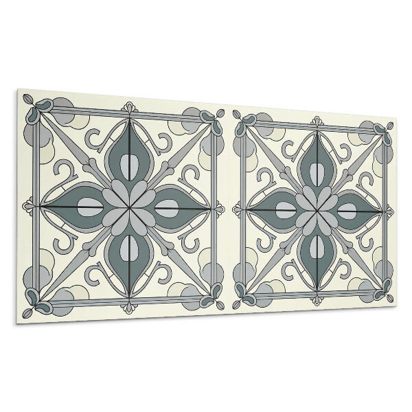 Pvc obkladový panel Květinový vzor s ornamenty