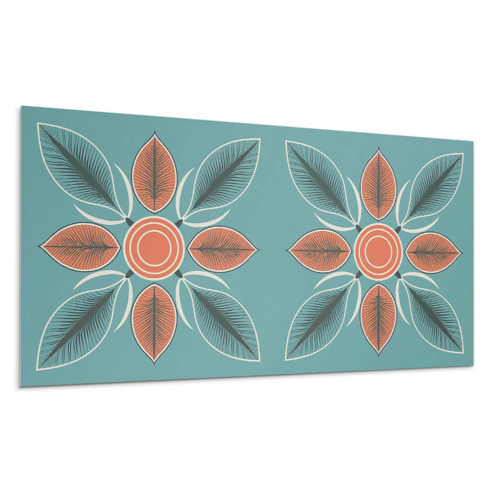 Panel na zeď Květinový vzor s listy