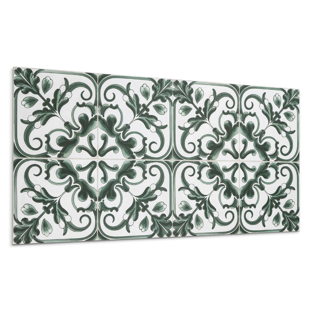 Dekoracni panel Rostlinný vzor ve čtvercích