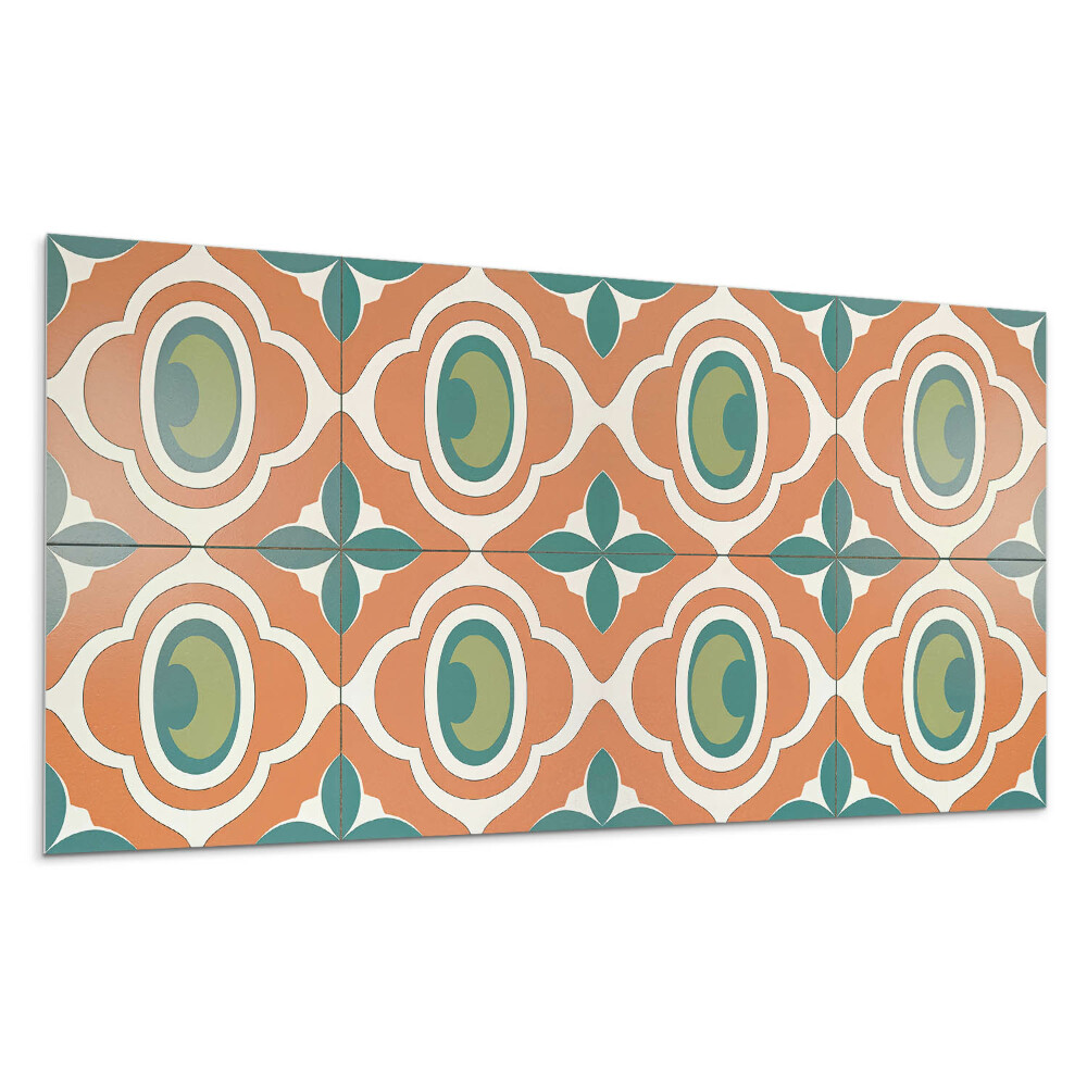 Panel na zeď Mozaikový vzor s rostlinným motivem