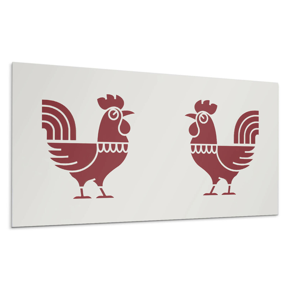 Nástěnný panel Stylizovaný kohout v grafice