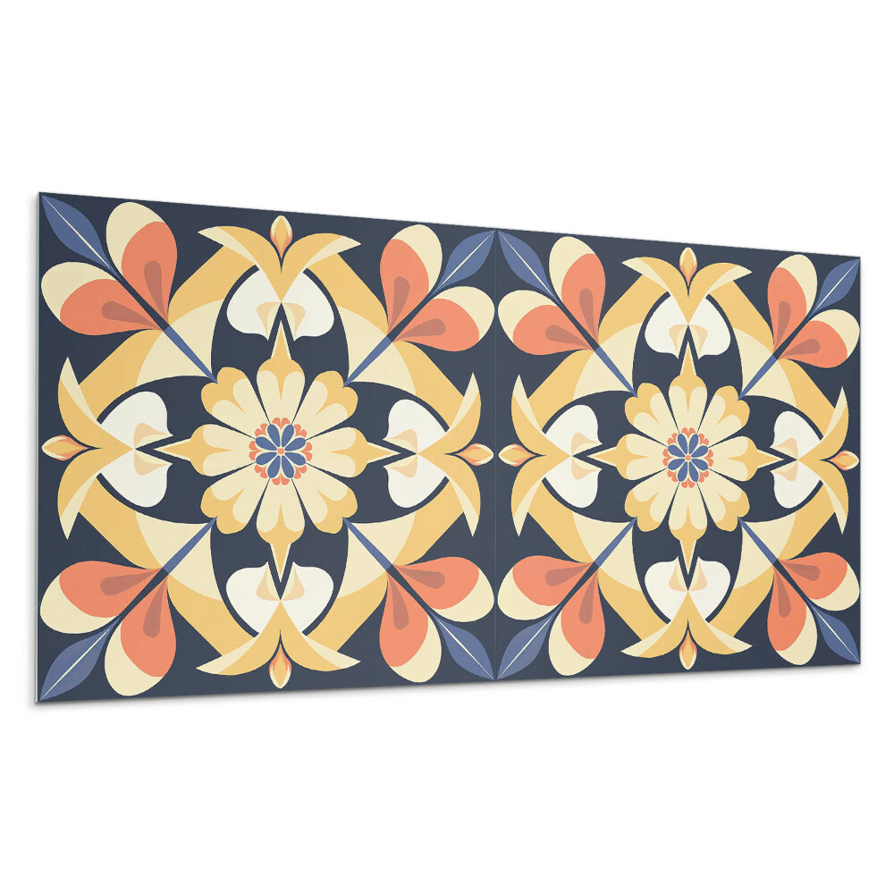 Nástěnný panel Květinový vzor mandaly