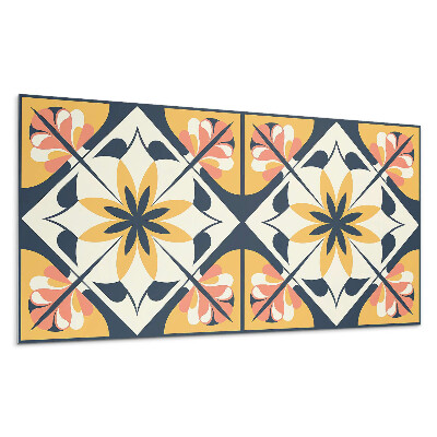 Dekoracni panel Květinový vzor v kosočtverci