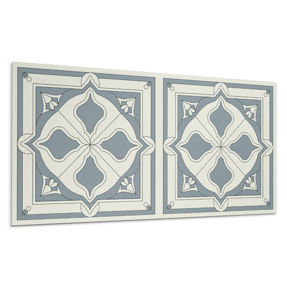 Pvc obkladový panel Květinový vzor na dlaždicích