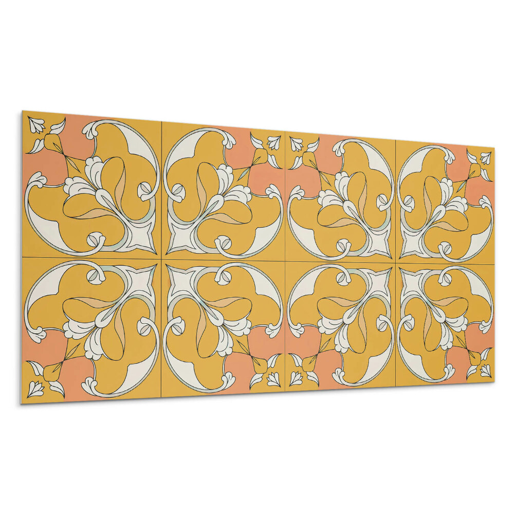 Nástěnný panel Květinový vzor v symetrii