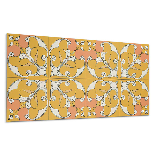 Nástěnný panel Květinový vzor v symetrii