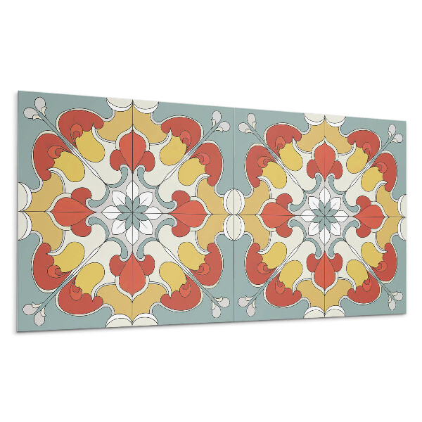 Nástěnný panel Květinový vzor mandaly