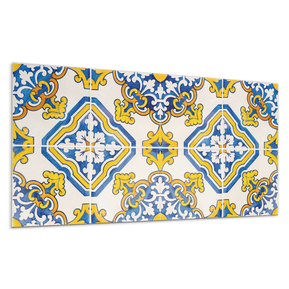 Panel na zeď Mozaikový vzor s květinami