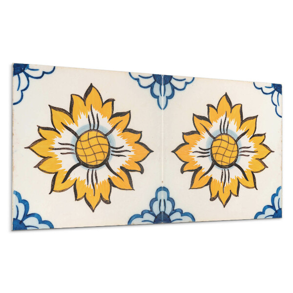 Pvc obkladový panel Květinový keramický vzor