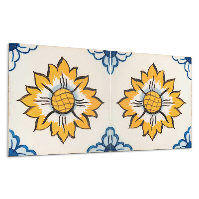 Pvc obkladový panel Květinový keramický vzor