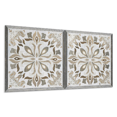 Pvc obkladový panel Květinový vzor se symetrií