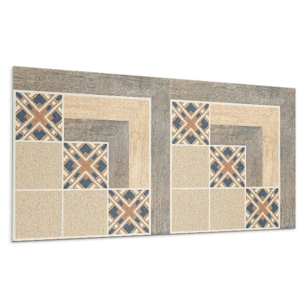 Nástěnný panel Geometrické vzory na dlaždicích