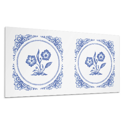 Panel na zeď Květinový vzor v kruhu