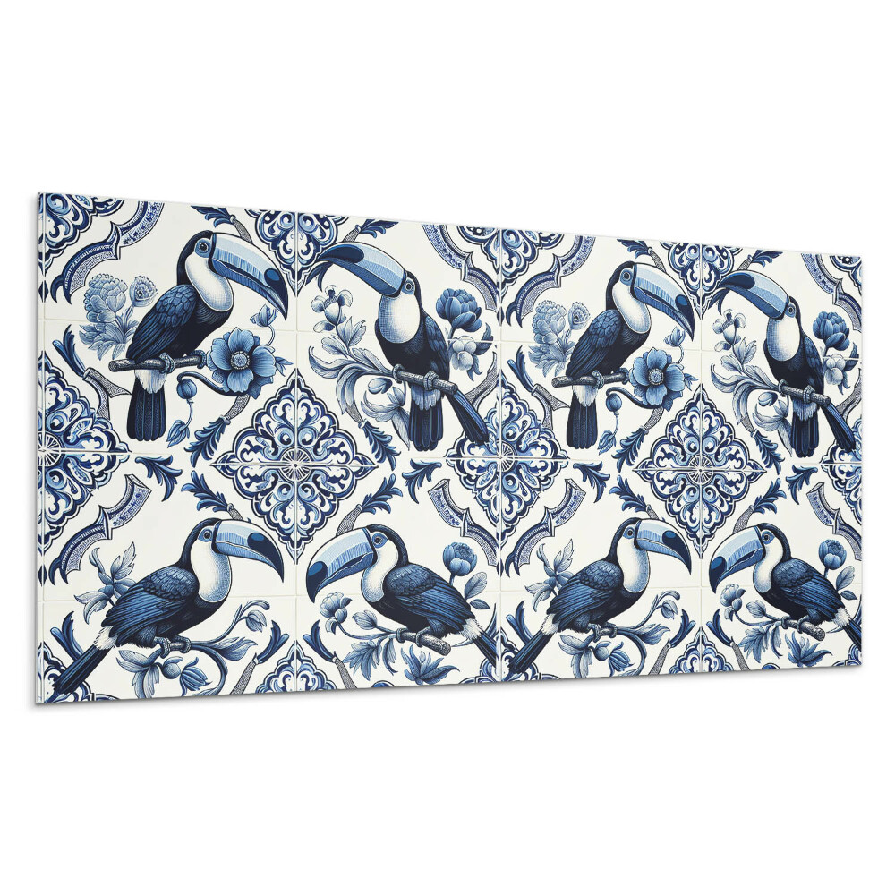 Pvc obkladový panel Tukan na dekorativních dlaždicích