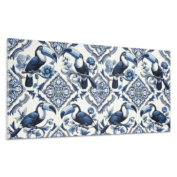 Pvc obkladový panel Tukan na dekorativních dlaždicích