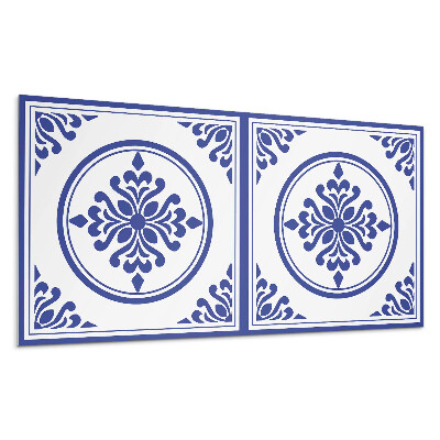 Panel na zeď Vzor s kruhy a květinami