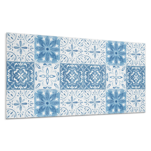 Nástěnný panel Květinový vzor v dlaždicích