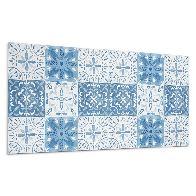 Nástěnný panel Květinový vzor v dlaždicích