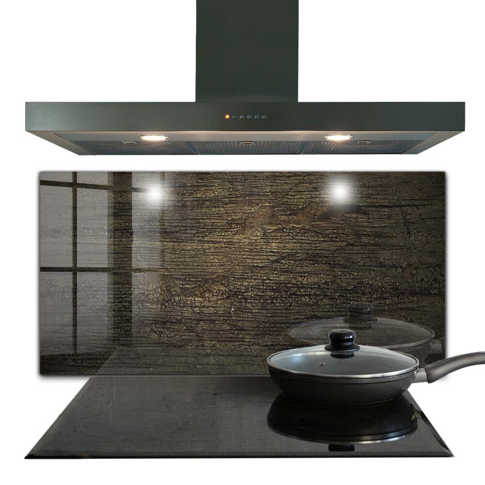 Obkladový panel za kuchyňskou linku Retro dřevěná textura