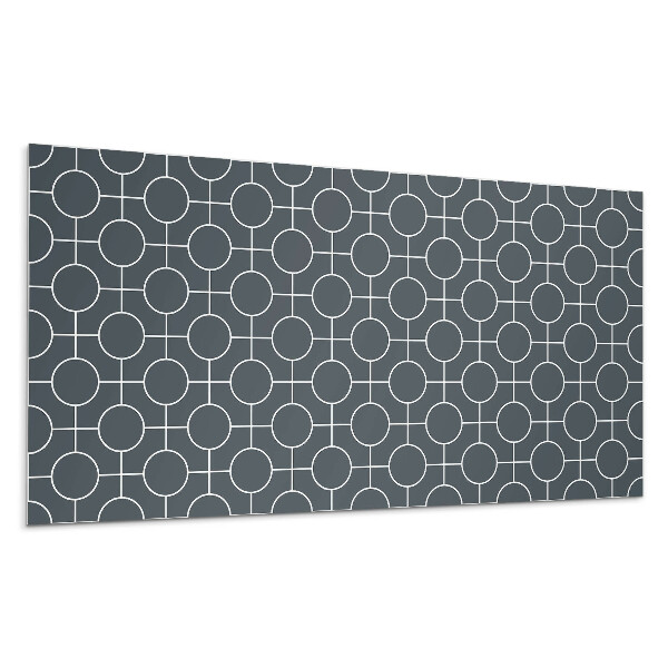 Dekoracni panel Geometrický vzor kruhů a čar