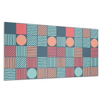 Dekoracni panel Geometrie s barevnými tvary