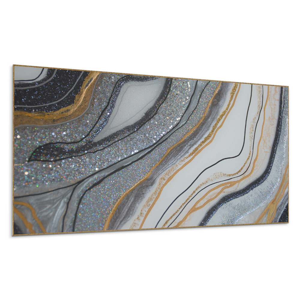 Panel na zeď Abstraktní vlny s třpytkami