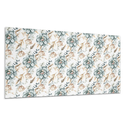 Nástěnný panel Květinový rostlinný vzor