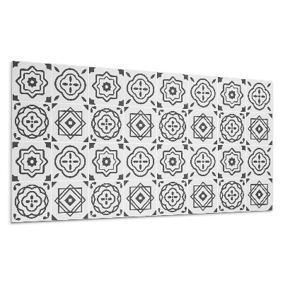 Panel na zeď Geometrické vzory ve čtvercích