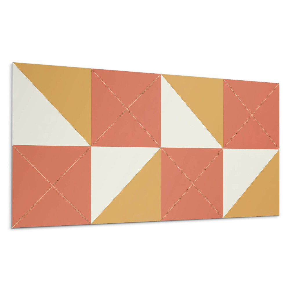 Nástěnný panel Geometrie v teplých tónech