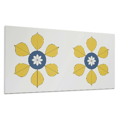Nástěnný panel Květinový vzor s listy