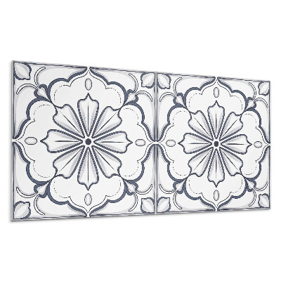 Panel na zeď Květinový vzor na dlaždici