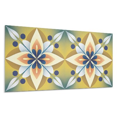 Nástěnný panel Květinový vzor mandaly