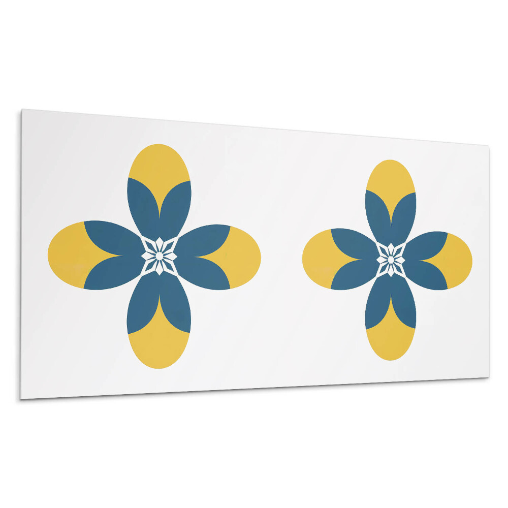 Nástěnný panel Symetrický květinový vzor