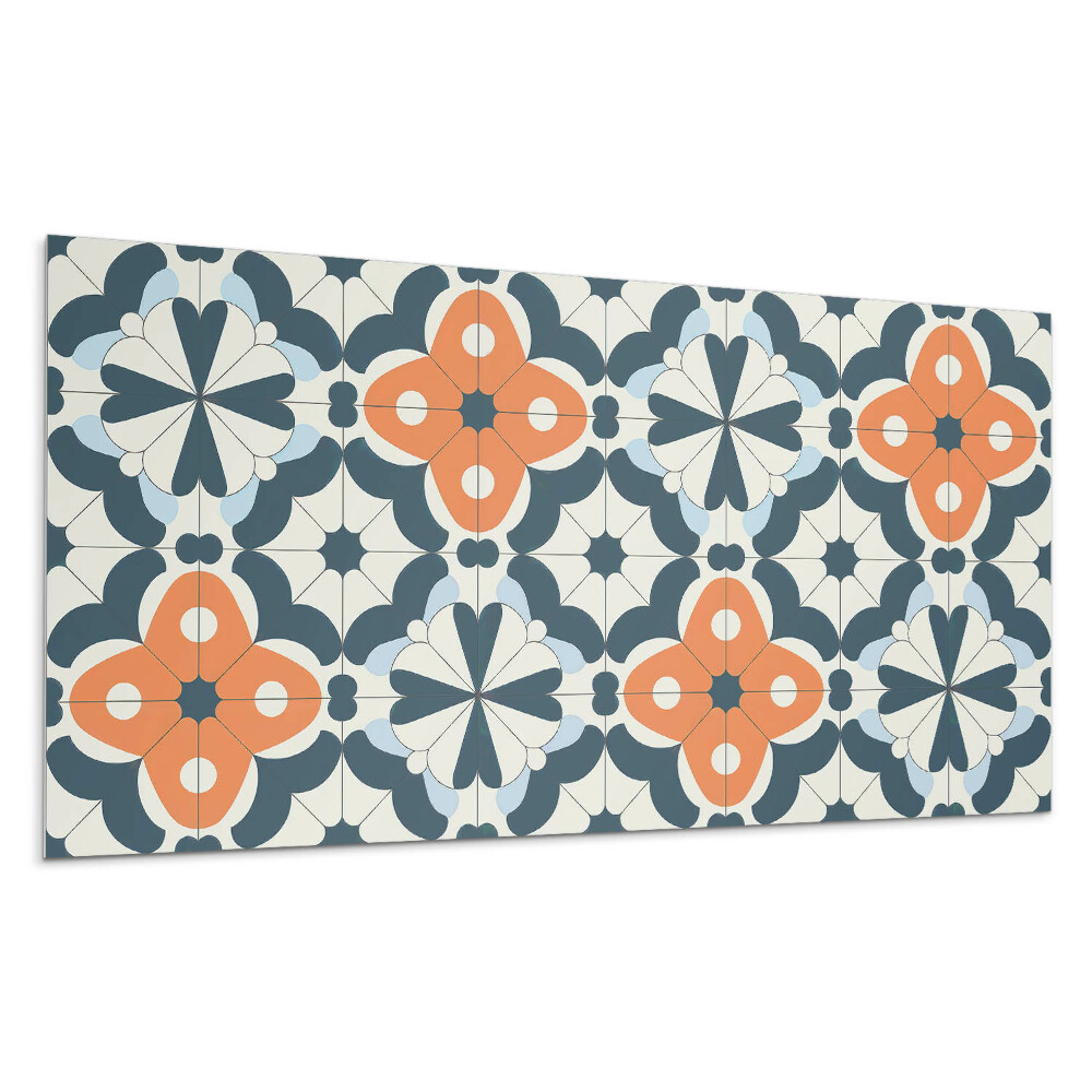 Obkladový panel Květinový vzor v dlaždicích