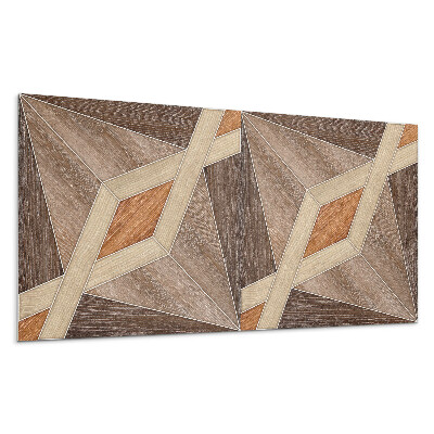 Nástěnný panel Geometrický dřevěný vzor